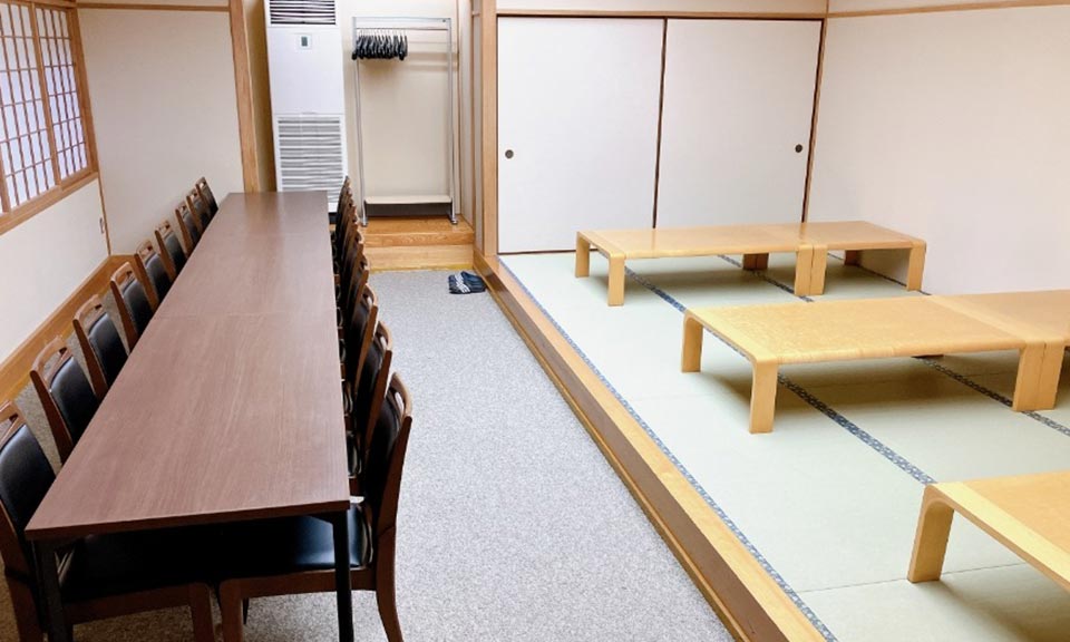 横浜市南部斎場の控室写真