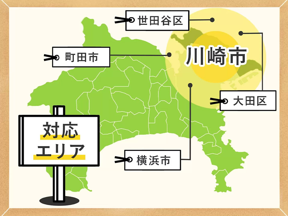対応エリア 川崎市周辺地域