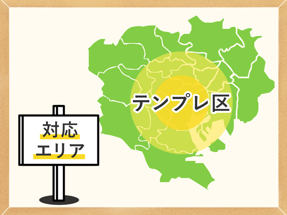 対応エリア テンプレ市(区)周辺地域