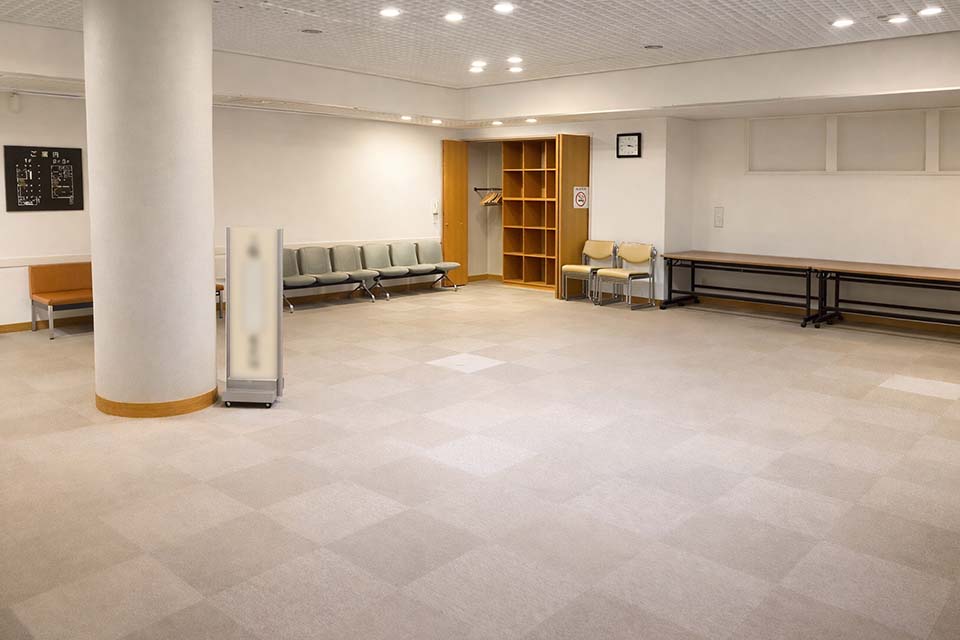 北区セレモニーホールの待合室
