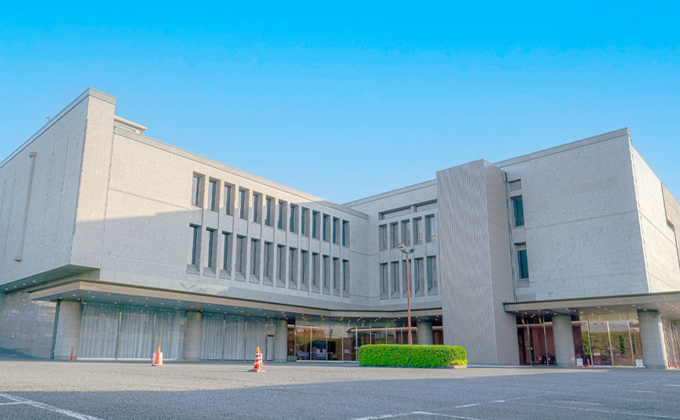 落合斎場の外観