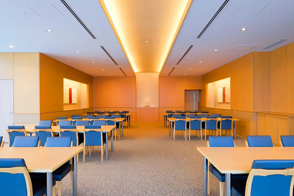 四ツ木斎場の休憩室