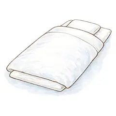 世田谷区家族葬 はばたきグループが無料特典として提供している安置している様子のイラスト