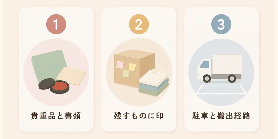 遺品整理の流れについて(業者が来るまでにやること3つ)