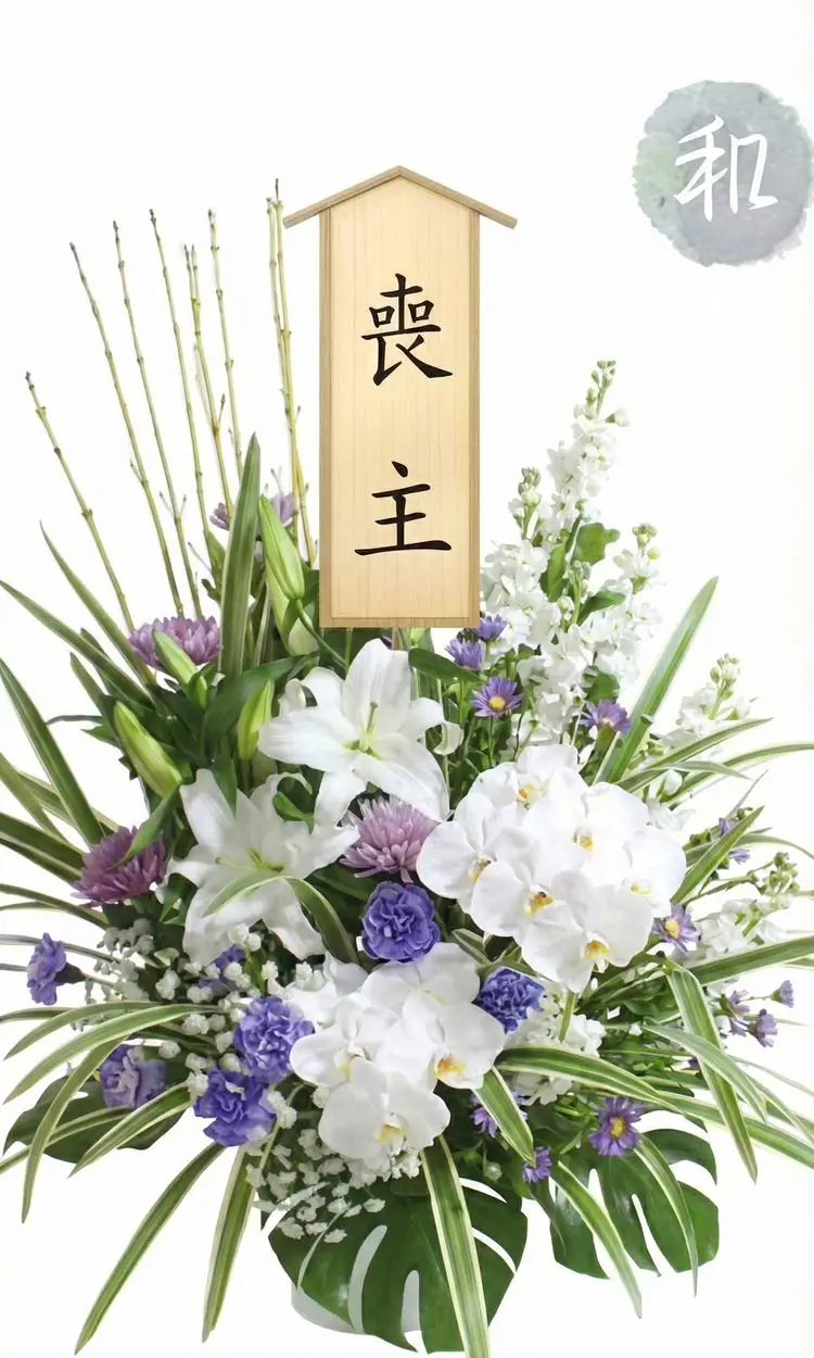 バラ供花(W)【BKW180】高さ75cm×幅70cm