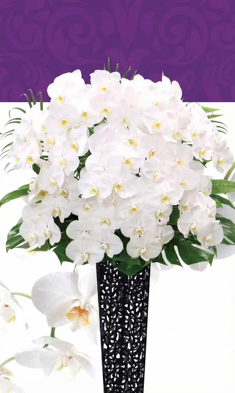 バラ供花(W)【BKW180】高さ75cm×幅70cm