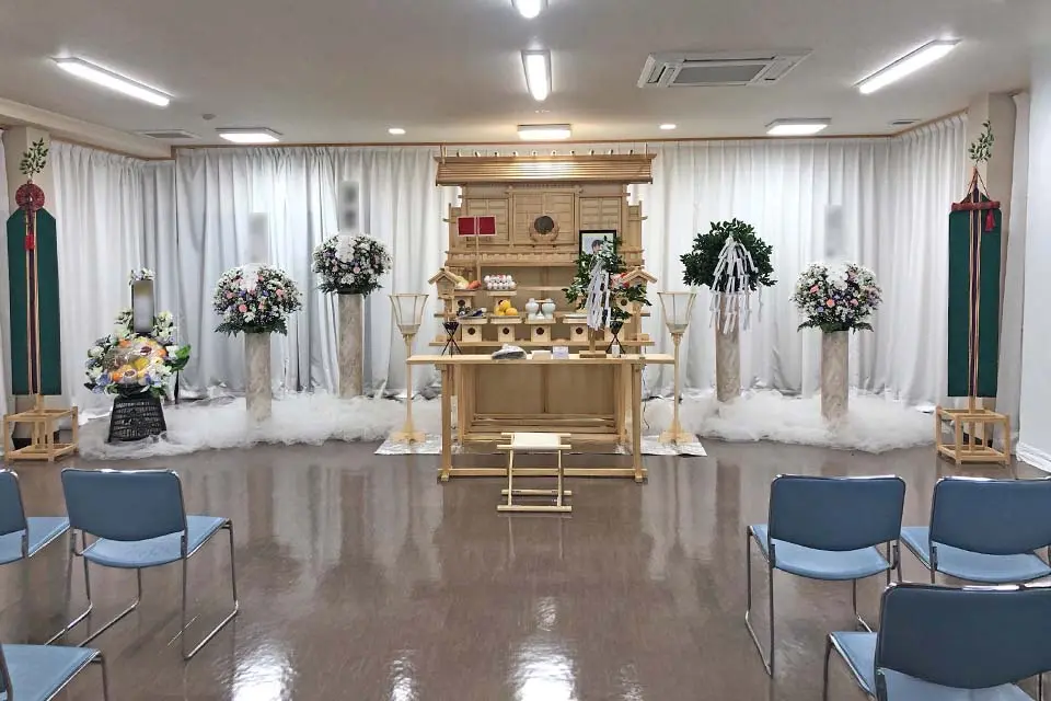 大泉橋戸会館の葬儀風景