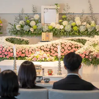 世田谷区家族葬 はばたきグループが行う一日葬プランの葬儀風景