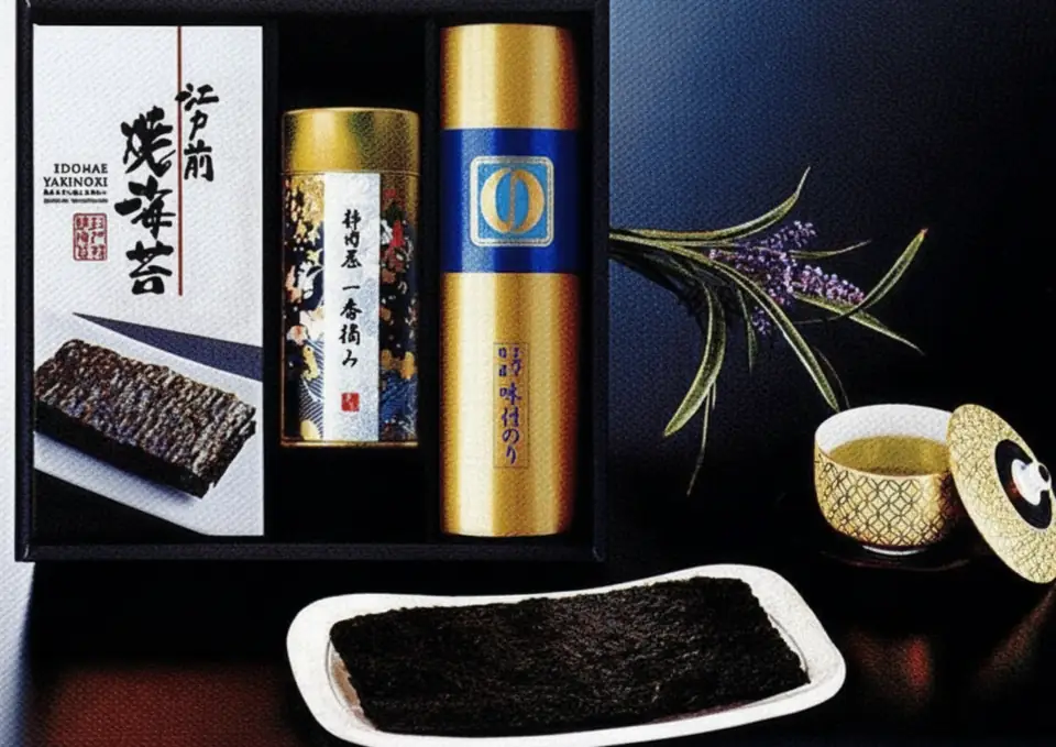 ナガイ味のり・江戸前焼海苔一番摘み煎茶 詰合せ