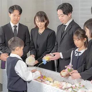 世田谷区家族葬 はばたきグループが行うお任せ密葬プランの葬儀風景