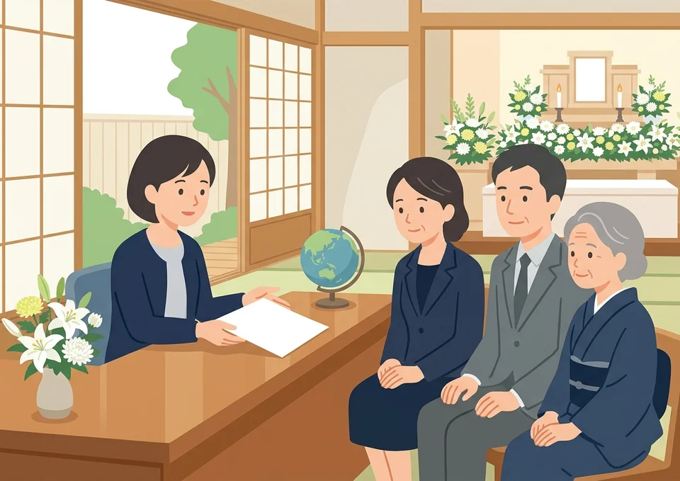 相模原市で迷わない外国人の方の葬儀手続きと費用のイメージ