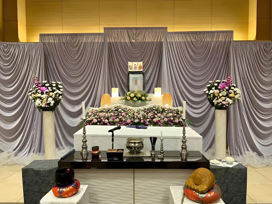 かわさき南部斎苑での葬儀風景