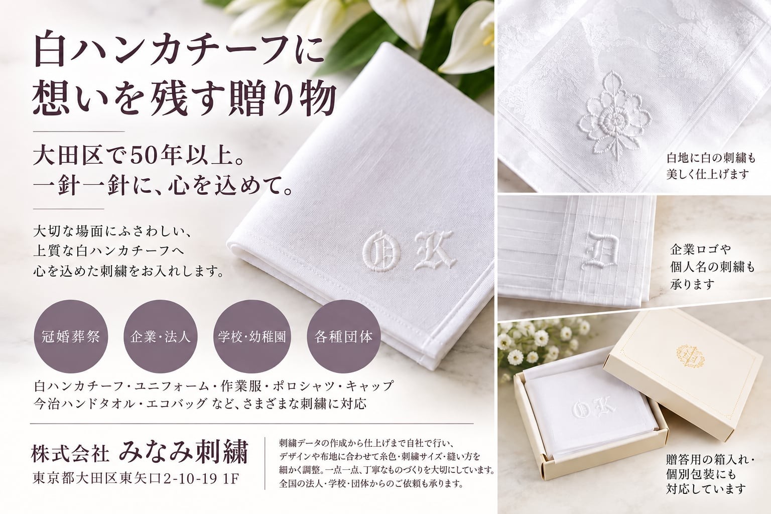 みなみ刺繍